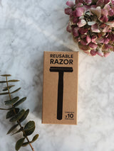 Stainless Steel Reusable Razor - Metal Grey, Zero Waste Club, The Clean Market