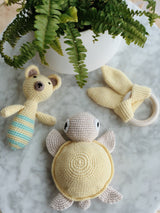 Handmade Crochet Baby Toys - Yellow Pack, The Clean Market, The Clean Market