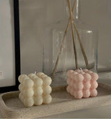Natural Soy Wax Bubble Candle - Candy Pink, Elaina Grace, The Clean Market