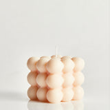 Natural Soy Wax Bubble Candle - Candy Pink, Elaina Grace, The Clean Market