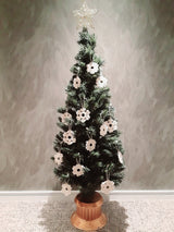 Handmade Macramé Christmas Ornament - Pack of 2 - Snowflakes, The Clean Market , The Clean Market