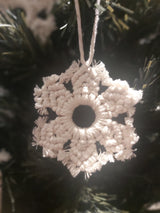 Handmade Macramé Christmas Ornament - Pack of 2 - Snowflakes, The Clean Market , The Clean Market