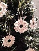 Handmade Macramé Christmas Ornament - Pack of 2 - Snowflakes, The Clean Market , The Clean Market