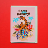 Happy Birthday Card - Tiger, Eleanor Bowmer, The Clean Market