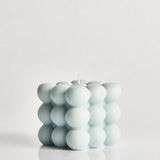 Natural Soy Wax Bubble Candle - Baby Blue, Elaina Grace, The Clean Market