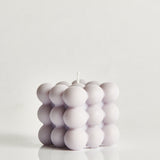 Natural Soy Wax Bubble Candle - Lilac, Elaina Grace, The Clean Market