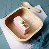 Salad & Fruit Natural Wooden Plate, The Clean Market LDN, The Clean Market