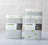 Compostable Sponge Cleaning Cloths (Pack of 2), Ecoliving, The Clean Market