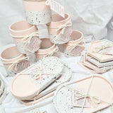 Terrazzo Oval Trinket Tray - Pink & Monochrome, Made by Paulina, The Clean Market