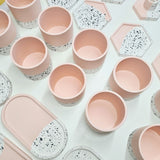 Terrazzo Pot - Pink & Monochrome, Made by Paulina, The Clean Market