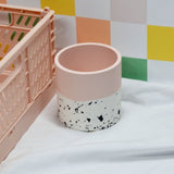 Terrazzo Pot - Pink & Monochrome, Made by Paulina, The Clean Market