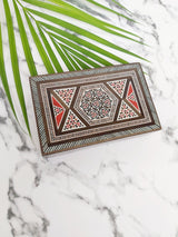 Handmade Wooden Damascene Box, The Clean Market, The Clean Market