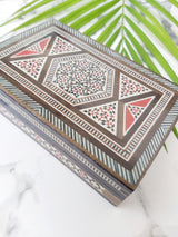 Handmade Wooden Damascene Box, The Clean Market, The Clean Market