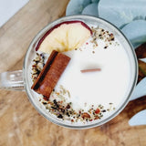 Bougie Flower Candle - Apple & Cinnamon, Ankorstore, The Clean Market