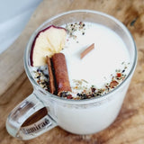 Bougie Flower Candle - Apple & Cinnamon, Ankorstore, The Clean Market