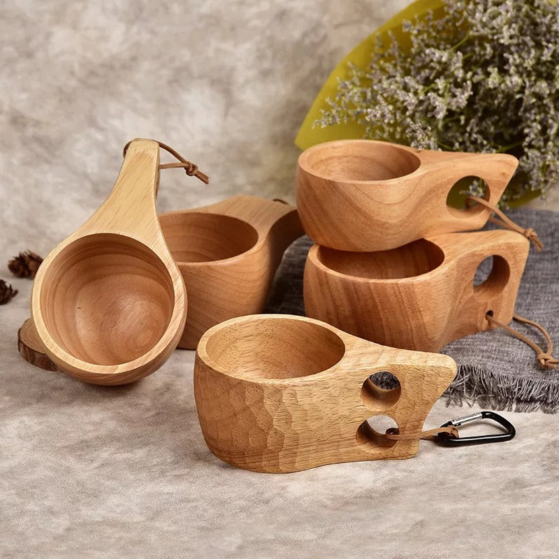Rubberwood Coffee Cup - Natural & Sustainable– The Clean Market