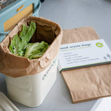 Compostable Food Waste Paper Bags - Pack of 25, Ecoliving, The Clean Market