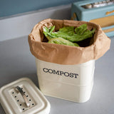 Compostable Food Waste Paper Bags - Pack of 25, Ecoliving, The Clean Market