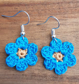 Handmade Crochet Earrings - Flower, Loops & Hooks, The Clean Market