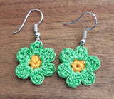 Handmade Crochet Earrings - Flower, Loops & Hooks, The Clean Market