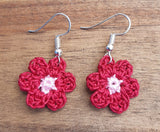 Handmade Crochet Earrings - Flower, Loops & Hooks, The Clean Market