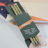 Recycled Plastic Pencils - Pack of 3, Green Pioneer, The Clean Market