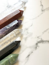 6 Faceted Massage Wand - Black Jasper, Holistic Trader, The Clean Market