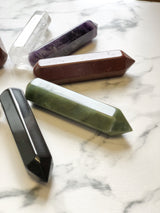 6 Faceted Massage Wand - Black Jasper, Holistic Trader, The Clean Market