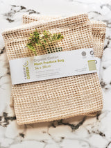 Organic Cotton Mesh Produce Bag, Green Pioneer, The Clean Market