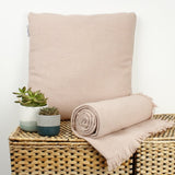 Recycled Wool Blanket - Dusty Pink, Green Pioneer, The Clean Market