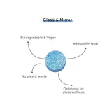 Recyclable Plastic Spray Bottle + Cleaning Tablet - Glass & Mirror, Green Pioneer, The Clean Market