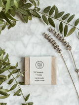 Handmade Natural Soap - 3 Flowers & Clay, Wild Sage + Co, The Clean Market