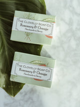 Handmade Natural Soap - Rosemary & Orange, The Clovelly Soap Company, The Clean Market