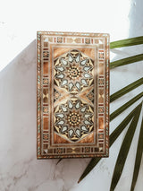 Handmade Wooden Mosaic Double Sun Box, The Clean Market, The Clean Market