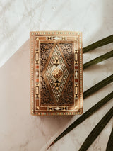 Handmade Wooden Mosaic Engraved Box, The Clean Market, The Clean Market