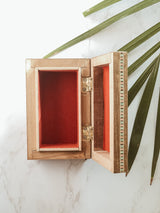 Handmade Wooden Mosaic Engraved Box, The Clean Market, The Clean Market