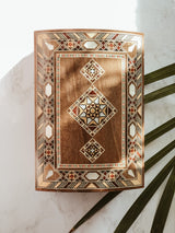 Handmade Wooden Mosaic Sayidaty Box, The Clean Market, The Clean Market