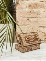 Handmade Wooden Mosaic Engraved Box, The Clean Market, The Clean Market