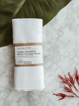 Cotton Reusable Multi Purpose Wipes - Pack of 6, Naturally Evergreen, The Clean Market
