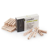 Wooden Clothes Pegs (Pack of 20), Ecoliving, The Clean Market
