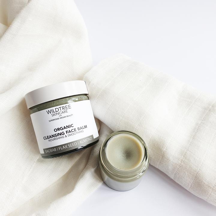 Organic Cleansing Face Balm - Almond, Baobab & Flaxseed, Wildtree, The Clean Market  