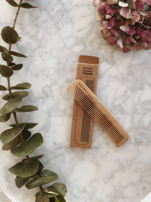 Bamboo Comb - Travel Size, Zero Waste Club, The Clean Market  