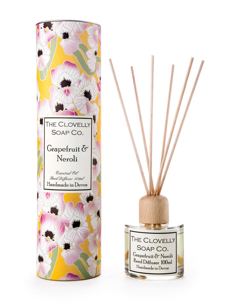 Augeo Reed Diffuser - Grapefruit & Neroli, The Clovelly Soap Company, The Clean Market  