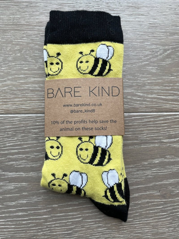 Bamboo Socks - Bees, Bare Kind, The Clean Market  