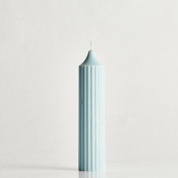 Short Scented Pillar Candle - Royal Blue, Elaina Grace, The Clean Market  