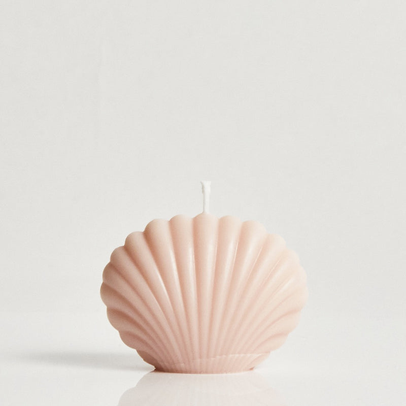 Bombshell Mini Scented Shell Candle - Pink, Elaina Grace, The Clean Market  