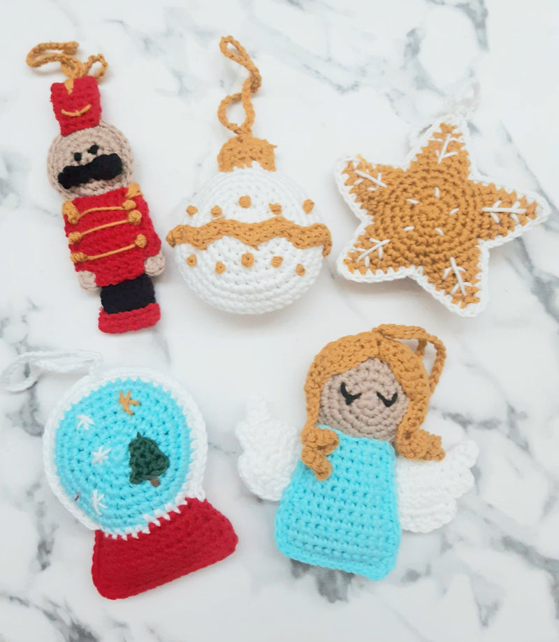 Handmade Crochet Christmas Decorations - Pack 3, Loops & Hooks, The Clean Market  