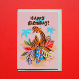 Happy Birthday Card - Tiger, Eleanor Bowmer, The Clean Market  