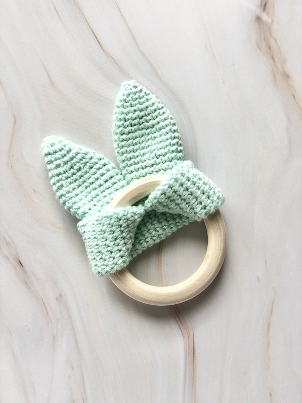 Handmade Crochet Teether - Turquoise, The Clean Market, The Clean Market  