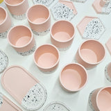 Terrazzo Pot - Pink & Monochrome, Made by Paulina, The Clean Market  